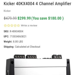 KX Kicker Amp